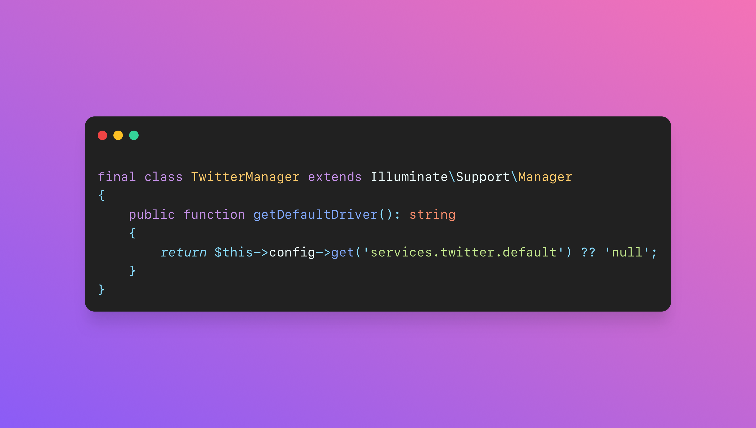 Managers can simplify switching out dependencies in your Laravel application.