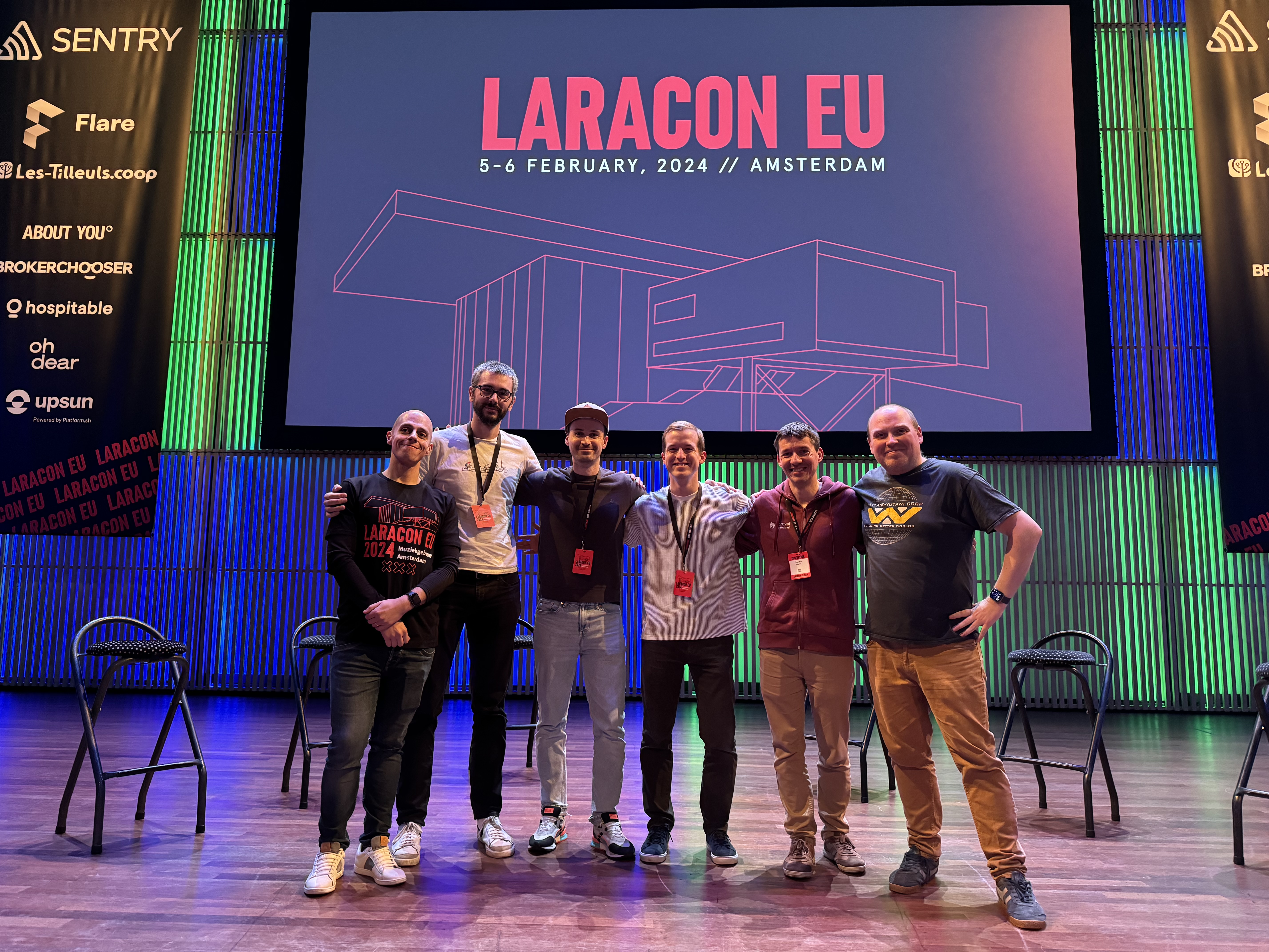 The Pest PHP team at Laracon 2024.